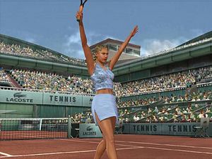 Бегом на виртуальный теннис: top spin