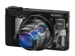 Sony cyber-shot hx90 и wx500 оборудованы объективом zeiss с 30-кратным зумом